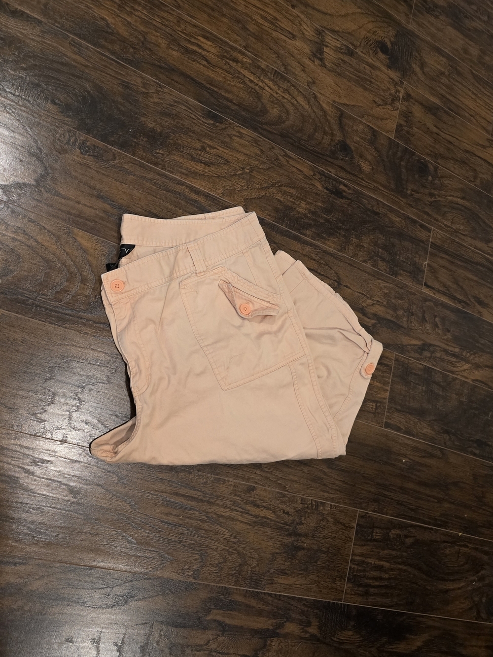 Venezia Jeans Clothing Co | Peach Cropped Cargo Pants 24